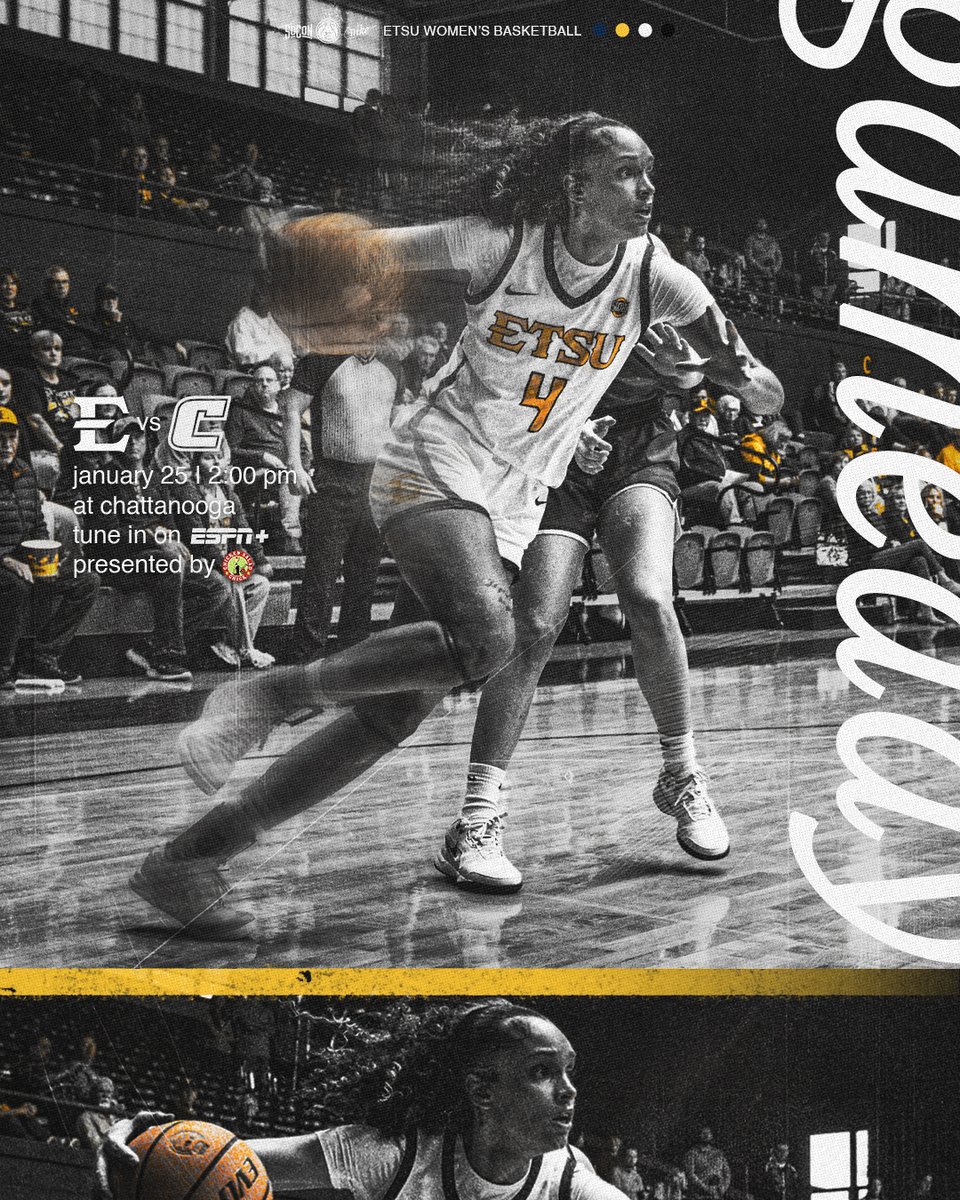 ETSU_WBB's tweet photo. 𝗕𝗲𝗮𝘁 𝗖𝗵𝗮𝘁𝘁.

🆚 Chattanooga
⏰ 2 p.m.
📍 McKenzie Arena | Chattanooga, Tenn.
📺 ESPN+
📊 https://t.co/R4U5yuPXx2

#FaithfulForForty | #BeGreat https://t.co/OpPwPrR1ev