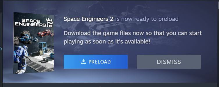 SpaceEngineersG's tweet image. You can pre-download #spaceengineers2 on Steam now! 😉 🥳