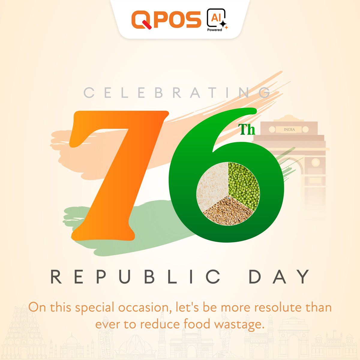 QPOS_Solution's tweet photo. On this occasion, let's start focusing increasingly on technological advancement that can ensure no Indian goes hungry. Happy Republic Day!

#RepublicDay2025 #JaiHind #ProudIndian #VandeMataram #UnityInDiversity #SaluteToIndia #HonoringTheConstitution #QPOS https://t.co/A1zzuvIpzv