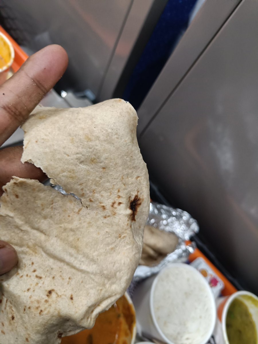 zoom2heart's tweet photo. @IRCTCofficial @RailwayNorthern @ashwanivaishnav @Indianrlyinfo Uncooked piece of Bread.. https://t.co/FrJAXLOyS6