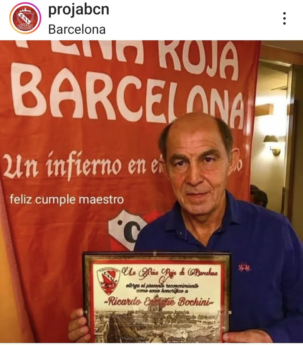 Que pase un muy Feliz Cumpleaños Maestro <a href="/BochiniOficial/">Bochini</a> ,siempre en nuestros corazones, nunca olvidaremos la semana mágica que compartimos en Barcelona, eternamente agradecidos por tu Fútbol 🇦🇹 ##TodoRojo <a href="/Independiente/">C. A. Independiente</a> <a href="/InfiernoRojo/">InfiernoRojo.com</a> <a href="/CaiPenias/">PeñasCAI</a> <a href="/SoydelRojoCom/">SoyDelRojo.com 👹</a> <a href="/DeLaCunaAlInf/">De La Cuna Al Infierno</a>