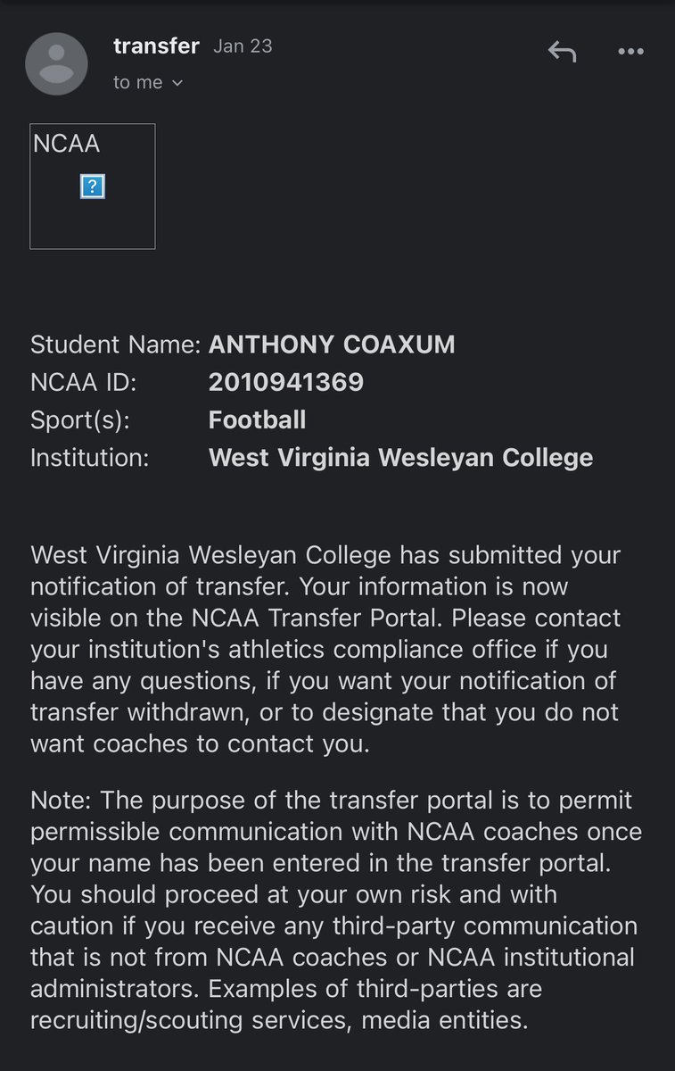anthony1k2's tweet photo. NCAA Transfer Portal ✅ https://t.co/cJY9wVxEjZ