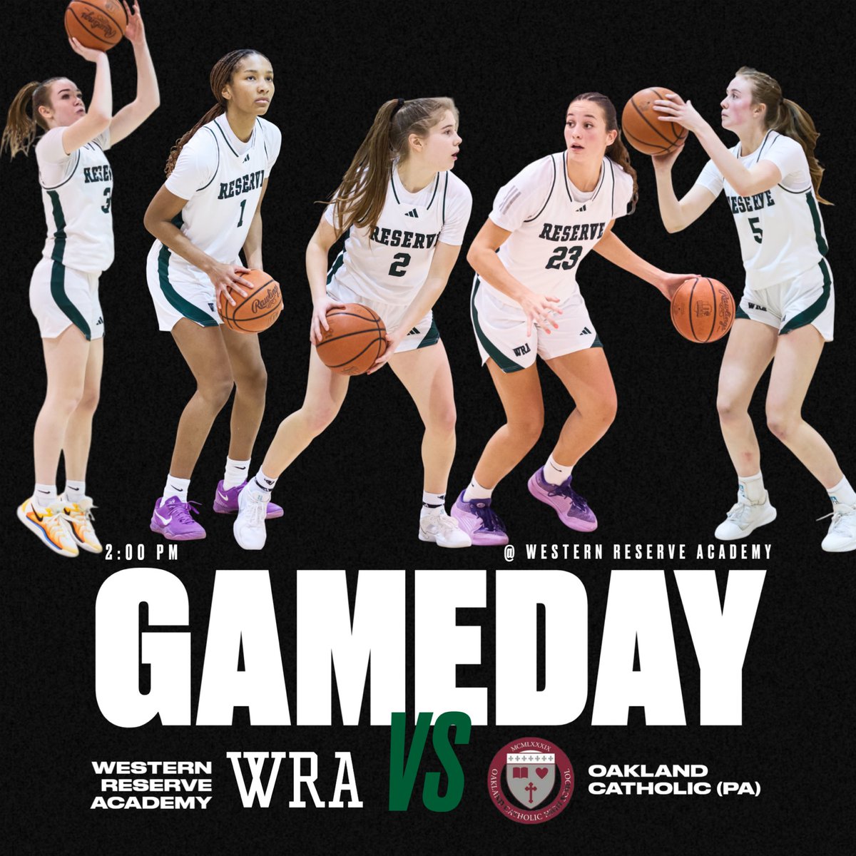 Hosting an Oakland Catholic HS (PA) team who is riding an 11-game winning streak (12-2). 

Come out and support the girls!  Tip-off at 2:00 PM in the MAC #GoPios