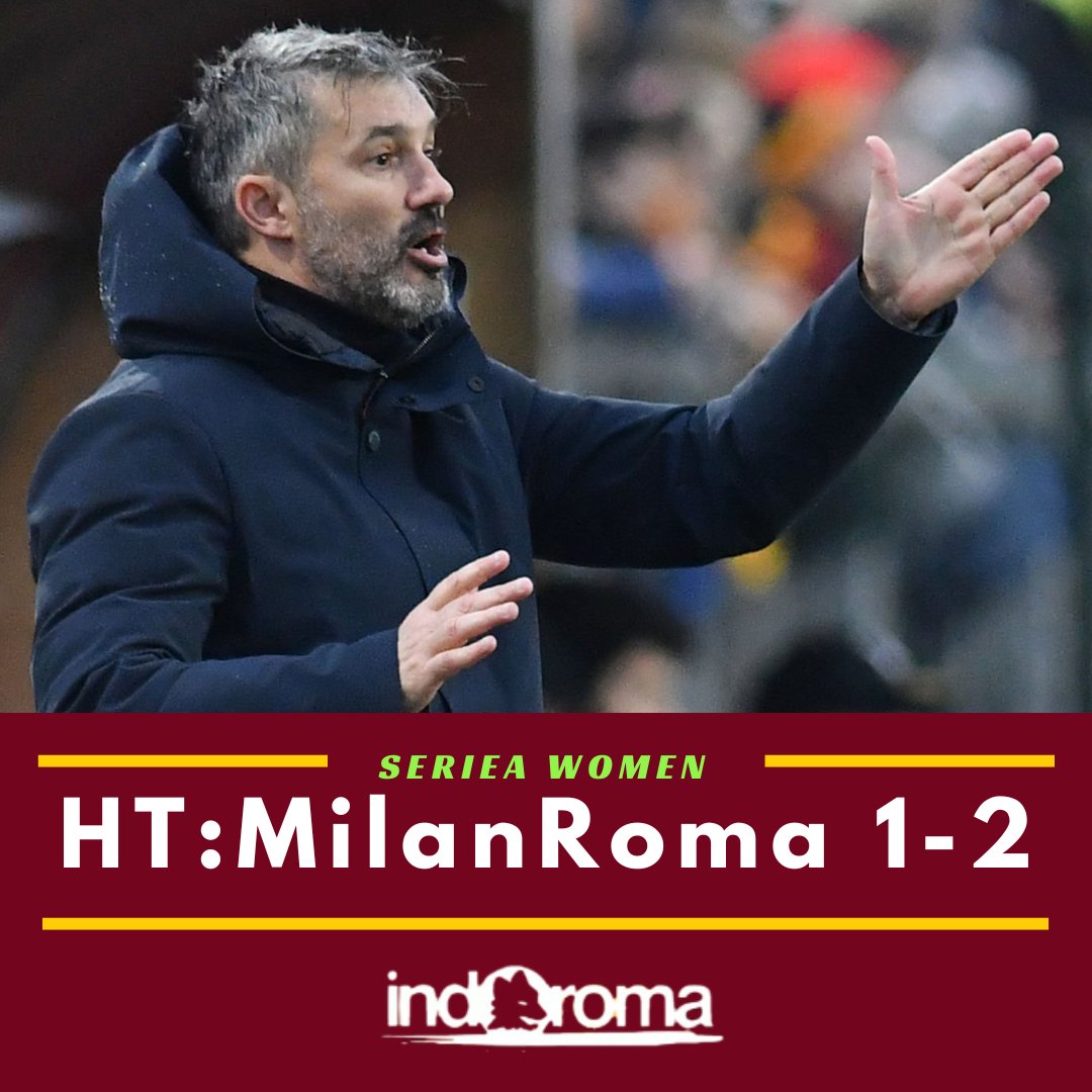 indoroma_'s tweet image. ⚽ 32&apos; #Greggi 🐺
⚽ 36&apos; Arrigoni
⚽ 38&apos; #Corelli 🐺

.
.
.
#ASRoma #MilanRomaJuve #serieafemminile #serieawomen #ASRomaWomen #RomaFemminile #ASRomaFemminile #ForzaRoma #DajeRoma #giallorosse #indoroma