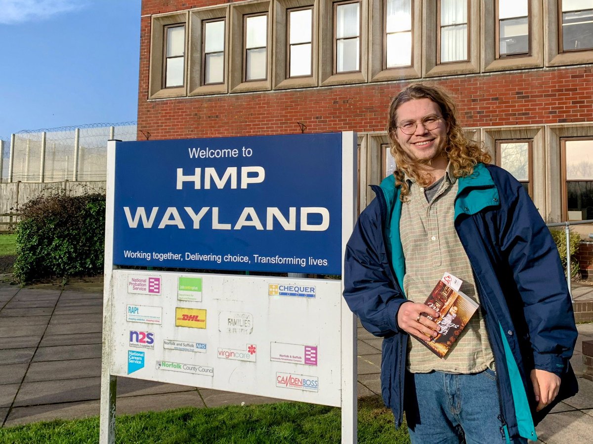 I visited <a href="/RogerHallamCS21/">Roger Hallam</a> in prison today. He’s serving a 5-year prison sentence for organising a peaceful protest against climate collapse. That’s the longest sentence for nonviolent action since WW2. 

After working through the cold halls and sniffer dogs, I found him in the