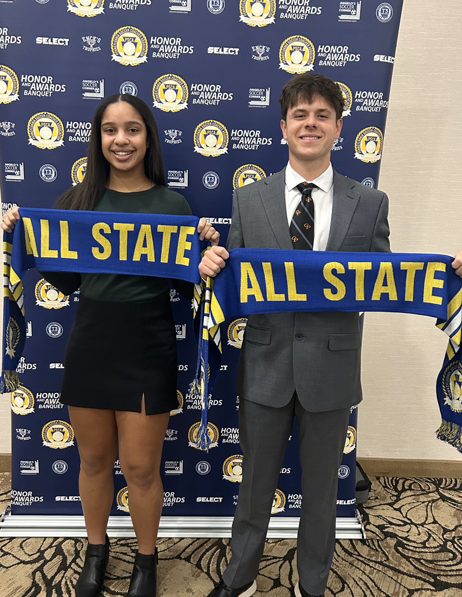 Congratulations to Prep's Olivia Dixon and Max Johnson. They accepted their All-State awards in Mechanicsburg.