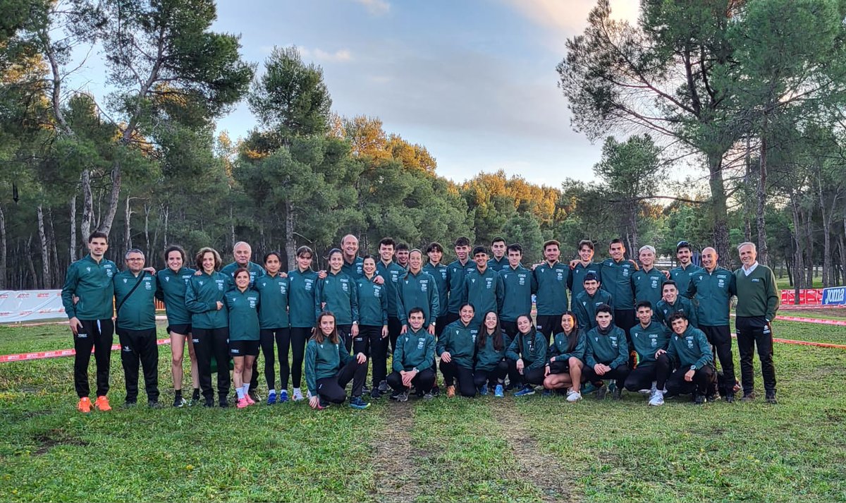 La selección Extremeña <a href="/FedExtAtletismo/">Fed. Ext. Atletismo</a> en el circuito de Getafe para representar a Extremadura en el Campeonato de España de Campo a Través. Suerte al equipo extremeño.