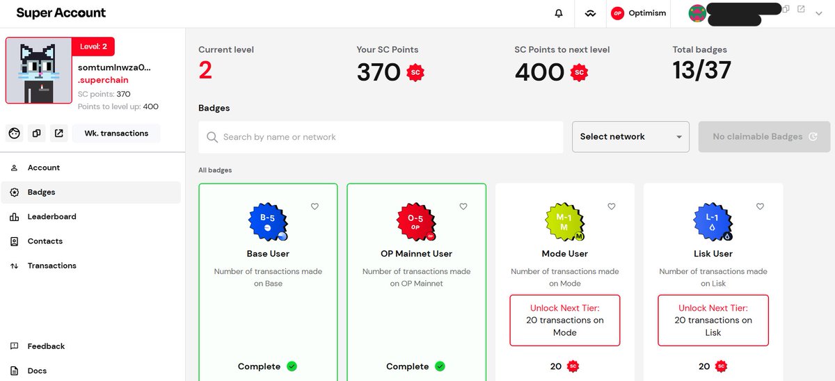 ใครเก็งเเอร์ดรอป <a href="/Optimism/">optimism.eth</a> Round 6 อย่าลืมไปทำเควสใน Super Account นะครับ เผื่อจะเป็น Criteria นึง ในการที่จะได้เเอร์ดรอปในรอบ 6 นี้
.
เควสไม่ยากเลยครับ ถ้าเคยใช้งาน Chain ใน Superchain ก็ผ่านได้หลายเควสเลย เช่น เควสที่ให้ทำ Transaction ผ่าน Base, Op, Mode, Lisk เป็นต้น
