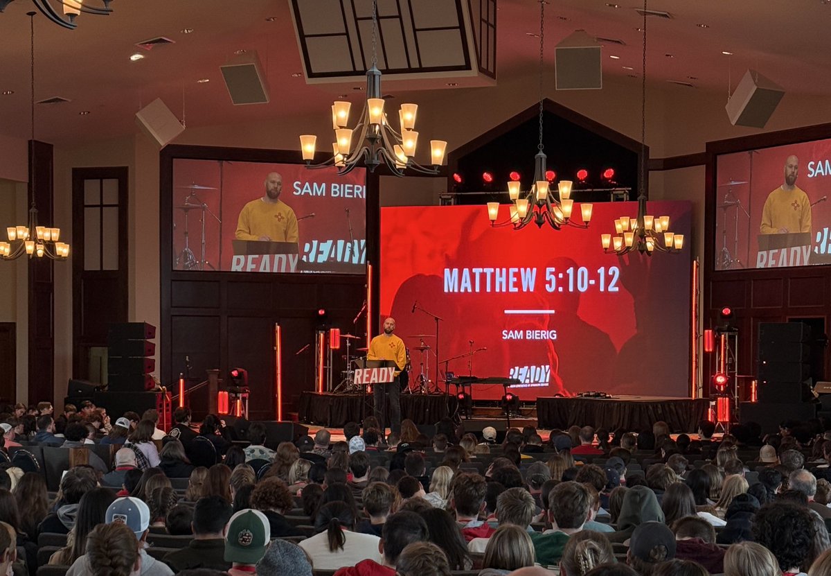 SpurgeonColl's tweet photo. Kicking off Day 2 of #READY25 in Matthew 5:10-12 with @Ecclesiologian! https://t.co/qZkdTl9DUL