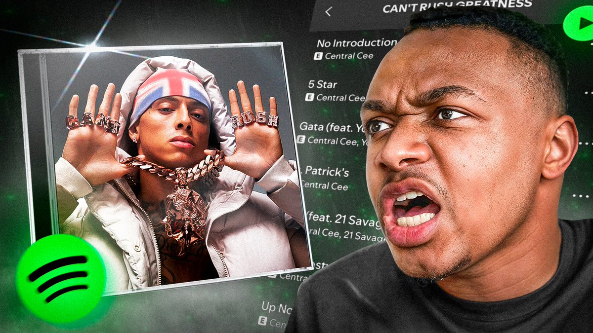 thumbnail react Central Cee new album 

available for work 📩