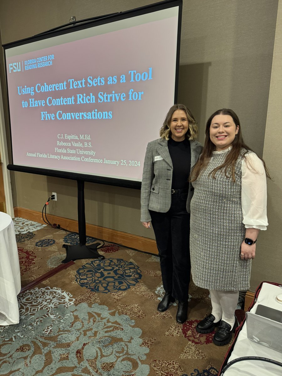 Great presentation at <a href="/FlaReads/">FLAreads</a> this morning <a href="/PartingtonCj/">CJ Espittia</a> &amp; <a href="/_beccaa_13/">Becca</a>! 👏👏