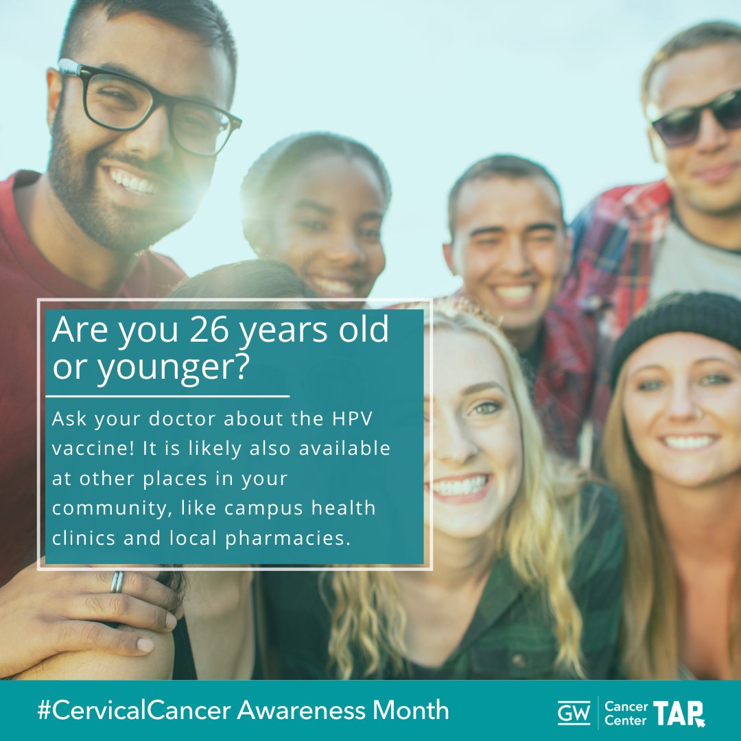 health406's tweet image. Under 26? The #HPVvax can help decrease your chances of developing #cervicalcancer! Talk to your doctor if it’s right for you.  #TAPforCervicalCancer #gwccTAP #MCCP #Health406