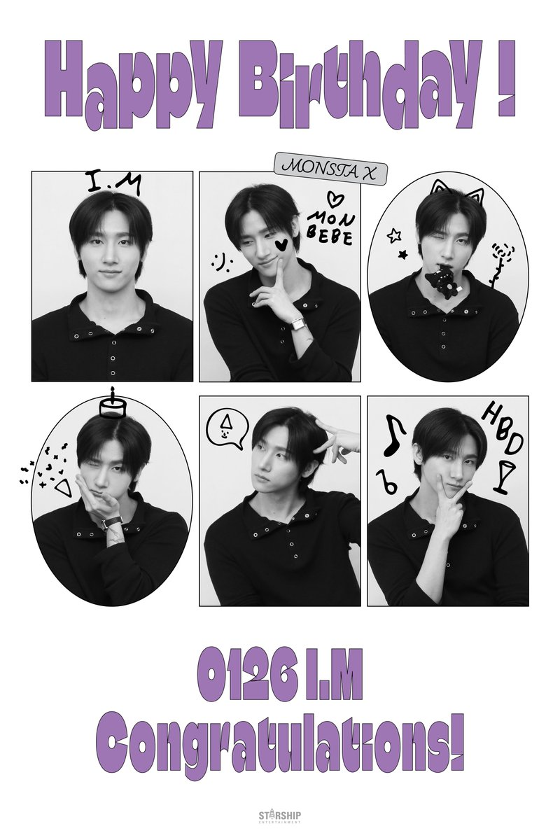 OfficialMONSTAX's tweet image. 250126
❤ HBD ❤
#MONSTAX #IM 

#몬스타엑스 &apos;#아이엠&apos;의 
생일을 축하합니다🎂🎉

#MONSTA_X
#HBDtoIM
#IMLOVEU_사랑가득IM데이