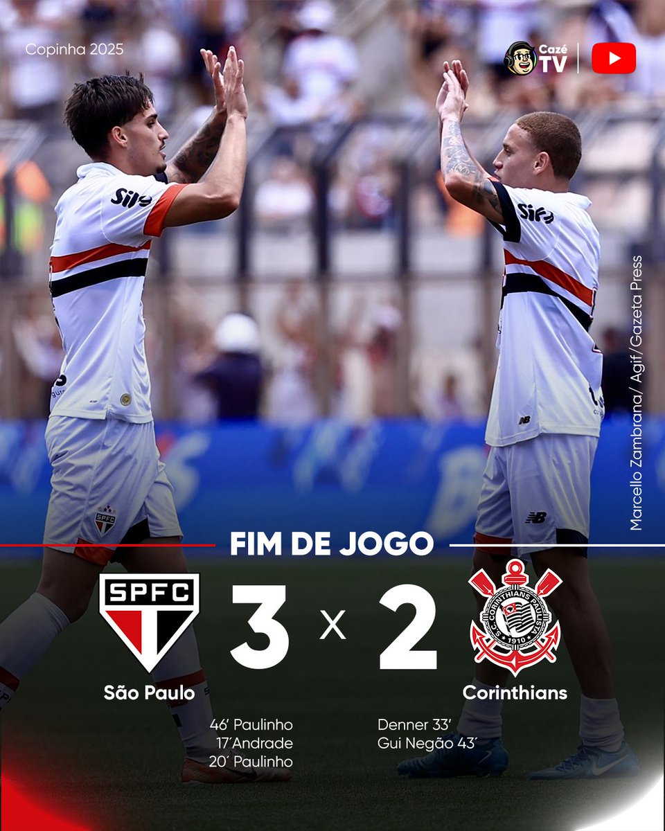 CazeTVOficial's tweet image. TÍTULO ✔️
VITÓRIA DE VIRADA ✔️
NO MAJESTOSO ✔️

O torcedor do São Paulo tá como agora?????????? 😎🇾🇪 

 #CopinhaNoYoutube #CopinhaNaCazéTV #SãoPaulo #Corinthians