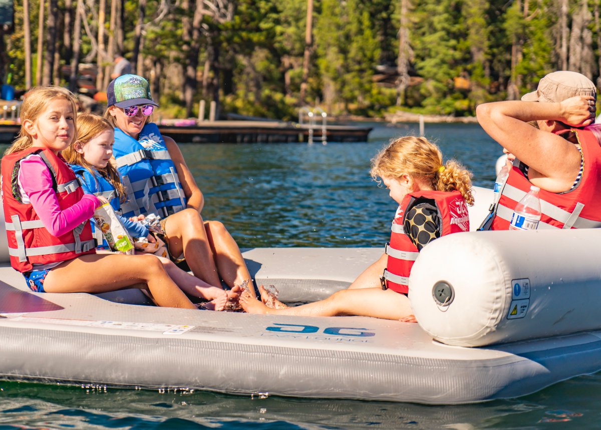 Girls just want to have fun on the Lazy Lounge