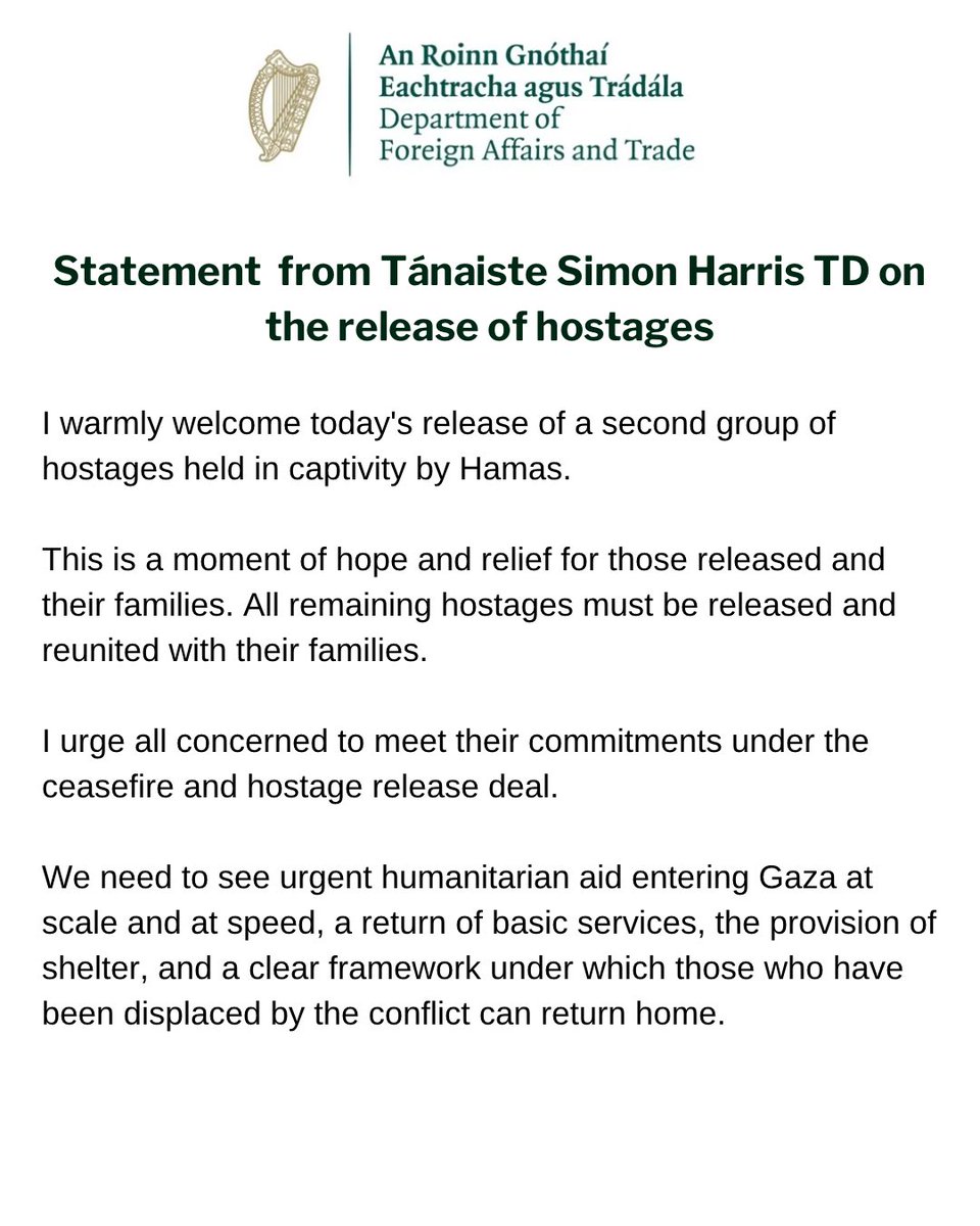 Simon Harris TD tweet media