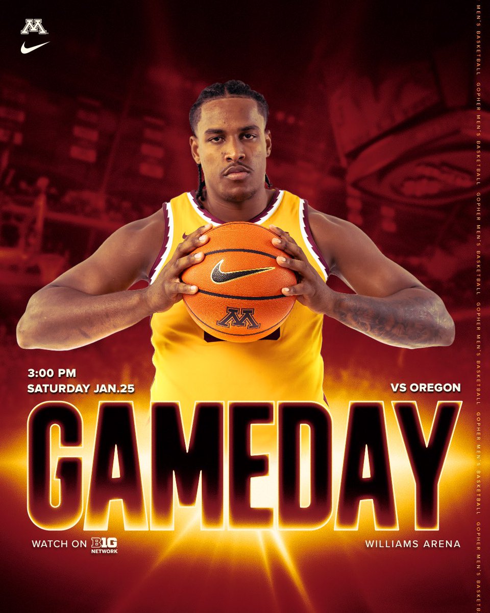 GopherMBB's tweet photo. A brand new B1G matchup 🏀

🏟️: Williams Arena
⏰: 3:00 pm CT
📺: @BigTenNetwork 
📻: @KFAN1003 
🎟️: https://t.co/Wzro0k6TkJ

#SkiUMah https://t.co/O6Btt8W9ZQ