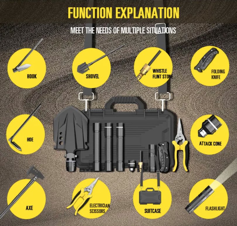 stealthprohq's tweet image. 🌲💪 Gear Up for Adventure! 💪🌲

Introducing S.T.E.A.L.T.H. Pro HQ’s ultimate Axe &amp;amp; Shovel Combo Kit—your must-have companion for every outdoor excursion! Whether you’re camping, hiking, or prepping for an emergency, this compact and durable set has got your back. 🇺🇸🔪⛏️🔦