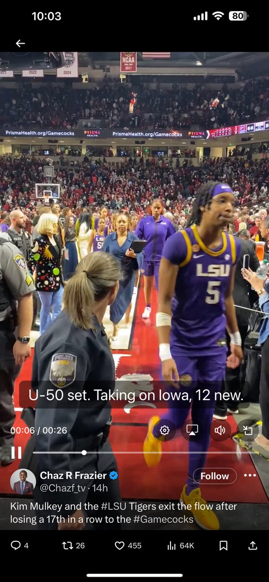 StickieFowler's tweet photo. @JayD__5 yoooo how the fuck you lacing up for the LSU women’s team??? https://t.co/eLJ1TcHyy4