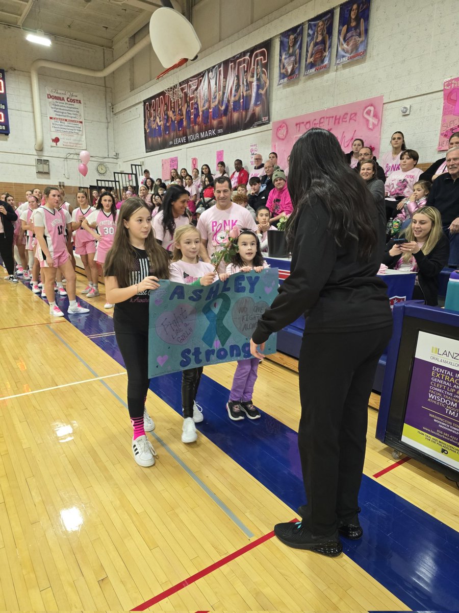 AshleySteinberg's tweet photo. One of the most touching moments of Thursday cancer game at TWP was when I was given this handmade poster by 3 students was extremely sweet. Touched my heart ❤️ and made my day.
Thank you to everyone for your continued support.
#AshleyStrong https://t.co/vewGZxPjjR