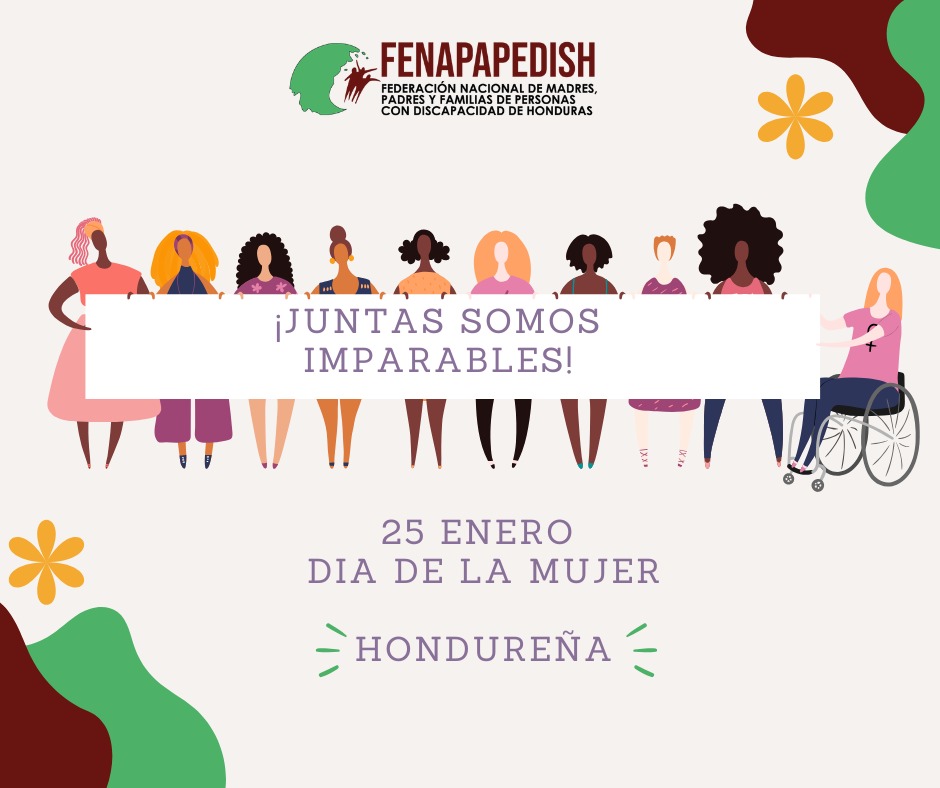 25 de enero día de la Mujer Hondureña!
 
Desde la FENAPAPEDISH reconocemos la inclusión femenina, su fuerza y resiliencia, comprometidas a seguir soñando en una sociedad justa y equitativa.

#Diadelamujer #Inclusion #JuntasSomosImparables #FENAPAPEDISH