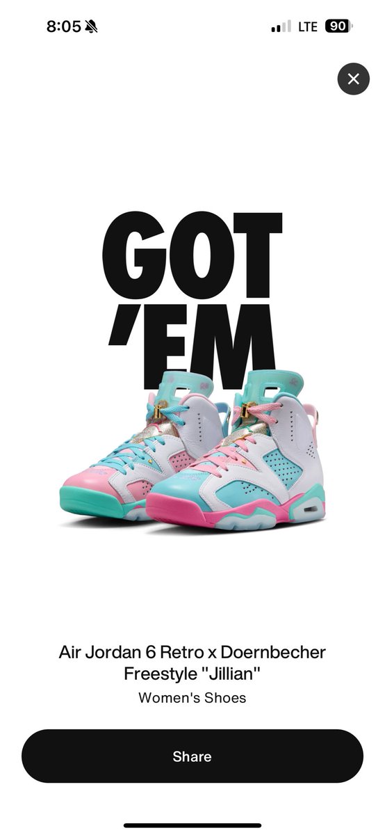 wjlacrue's tweet photo. @SOLELINKS After taking a couple Ls for myself the past couple weeks. looks like I hit for my daughter. https://t.co/dBjEQoQM1S