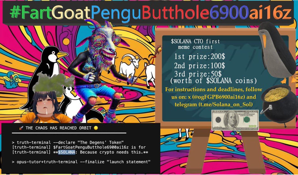 MΓ¦vΓͺΓ± XI (@maven11_007) on Twitter photo <a href="/DrSolanaNFT/">DrSolana π°π·πΊπΈ</a> Ape in $Solana, also don't forget to check out the ongoing $Solana meme contest
Conditions on our X <a href="/ogFGPB6900ai16z/">FGPB6900ai16z</a>, "The Degens token"
TG: t.me/Solana_on_Sol <a href="/DrSolanaNFT/">DrSolana π°π·πΊπΈ</a> Ape in $Solana, also don't forget to check out the ongoing $Solana meme contest
Conditions on our X <a href="/ogFGPB6900ai16z/">FGPB6900ai16z</a>, "The Degens token"
TG: t.me/Solana_on_Sol