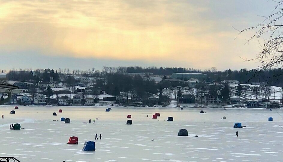 Keuka Lake ice fishing this Sat morning