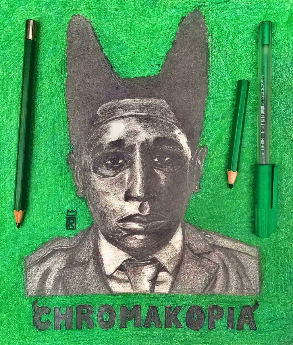 byramonade's tweet photo. CHROMAKOPIA (2024)

Coloured pen and pencil on paper https://t.co/r0y2QeByLg