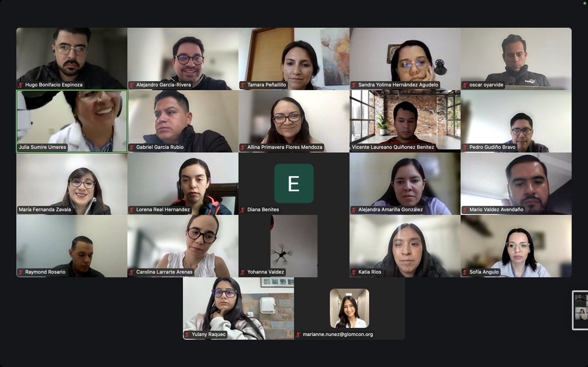 Casa de Semilunas finalizando la sesión de discusión de casos de Patología en Nefropatía Membranosa con la ayuda de la Dra. Julia Sumire 🇵🇪

#Semilunas #GlomConILAFellowship
<a href="/Mafer_ZavalaM/">MaFer Zavala</a> <a href="/GlomConILA/">GlomCon Ibero-LatinoAmérica</a> <a href="/r1_katy/">Katy Rios</a> <a href="/MarioValdezAven/">Dr.MarioValav</a> <a href="/DrHugoE/">Hugo Espinoza</a>