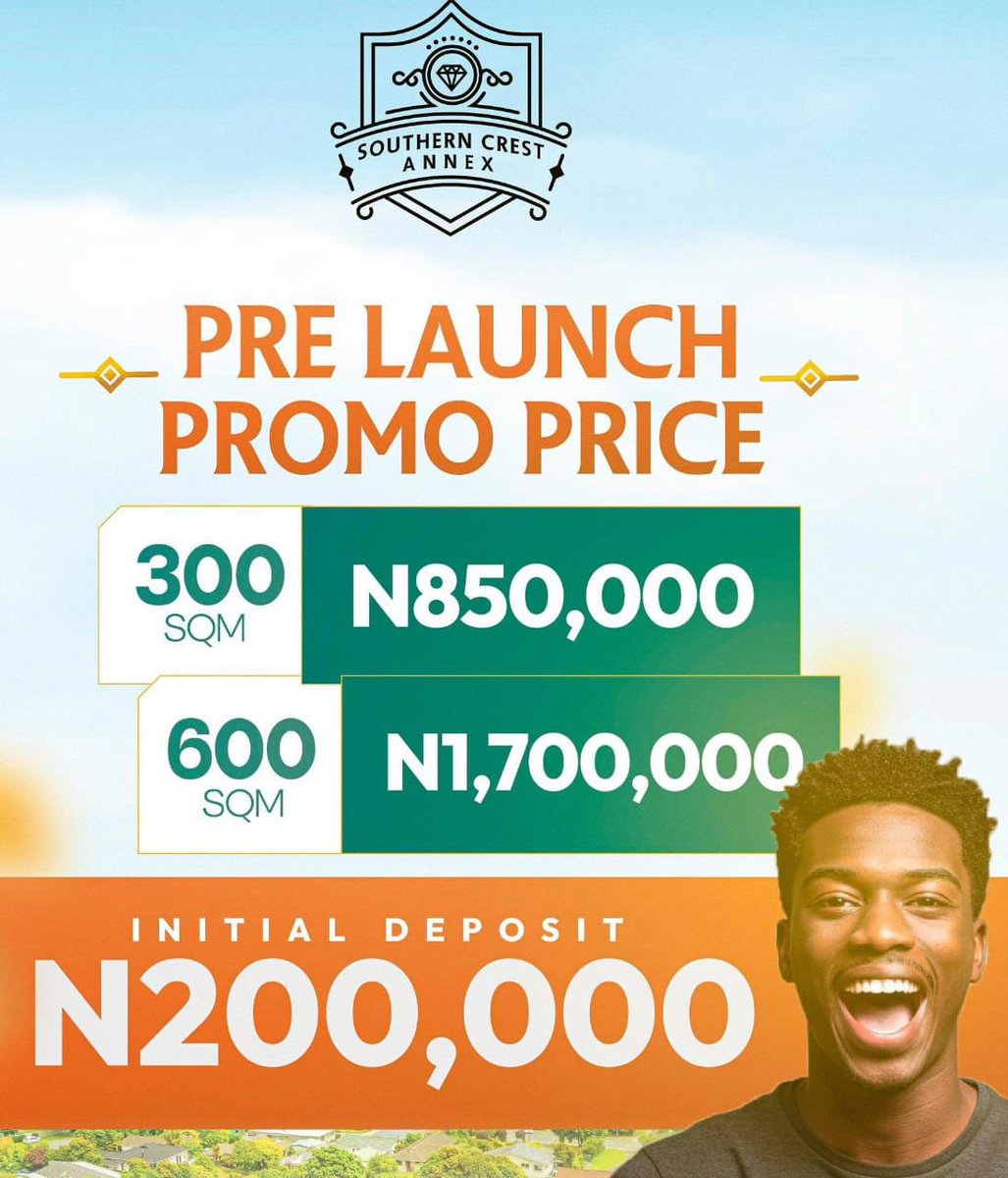 luxcomforthomes's tweet image. *You have 6 DAYS to become a Land Owner before.... 📢📢*

Real Estate Ownership got easy.

One of our Fastest Selling Estates in Omi Adio - Ido ExpressWay, Ibadan will be having its price increase in a few days.

Send me a dm to get started!!