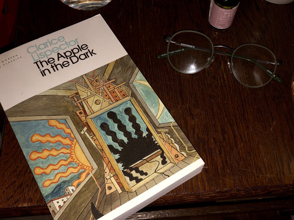 I’ve been entirely made useless by the flu for a short while but I am back and now reading ‘The Apple in the Dark’ by Clare Lispector. I’ve heard much praise for her and am very excited.