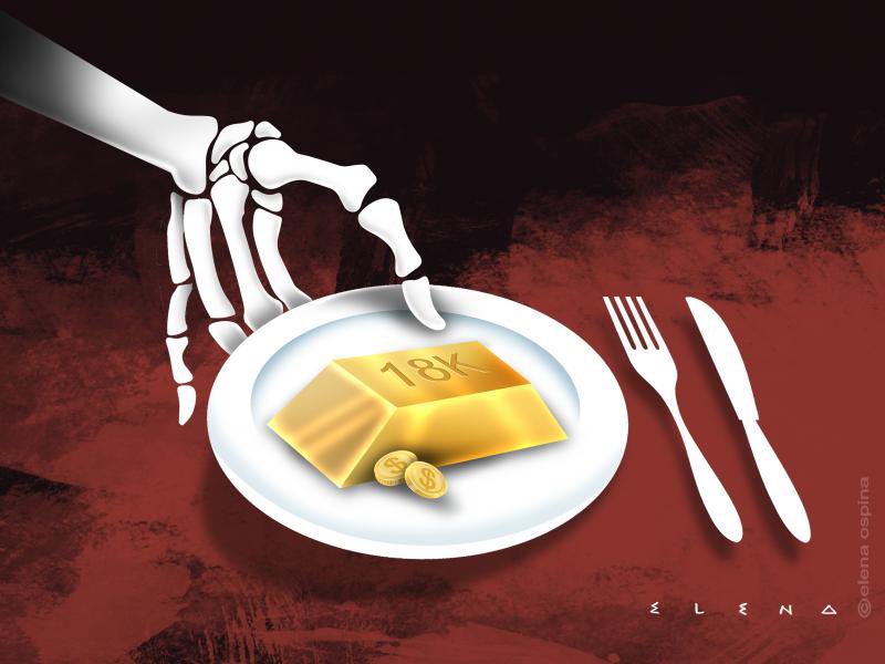 Can you eat gold?
(Elena Ospina)
