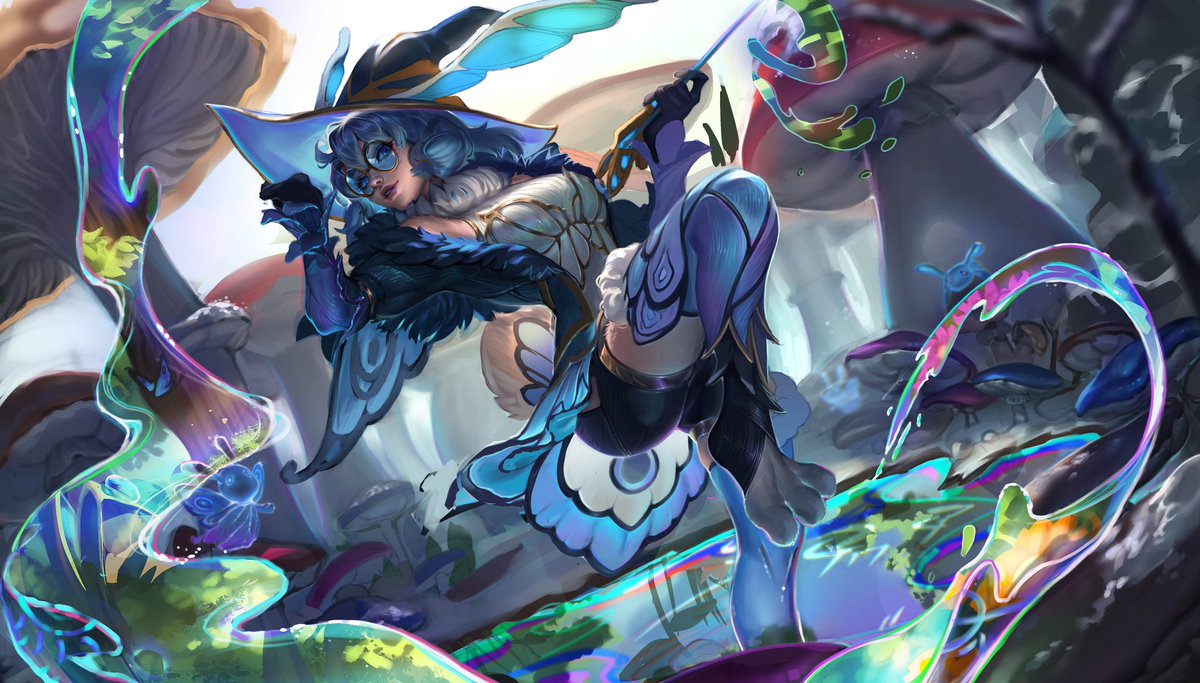 M0nkaeee's tweet image. Some old wips in the mean time I have not had much opportunity to draw/illustrate anything 🥲🥲

Fairy Court Aurora! CONCEPT MADE BY @o_oleu !!! Enjoyed the idea of her jumping between winter and summer. + Witchy Mushroom circle.

#ArtofLegends #aurora #LeagueOfLegends