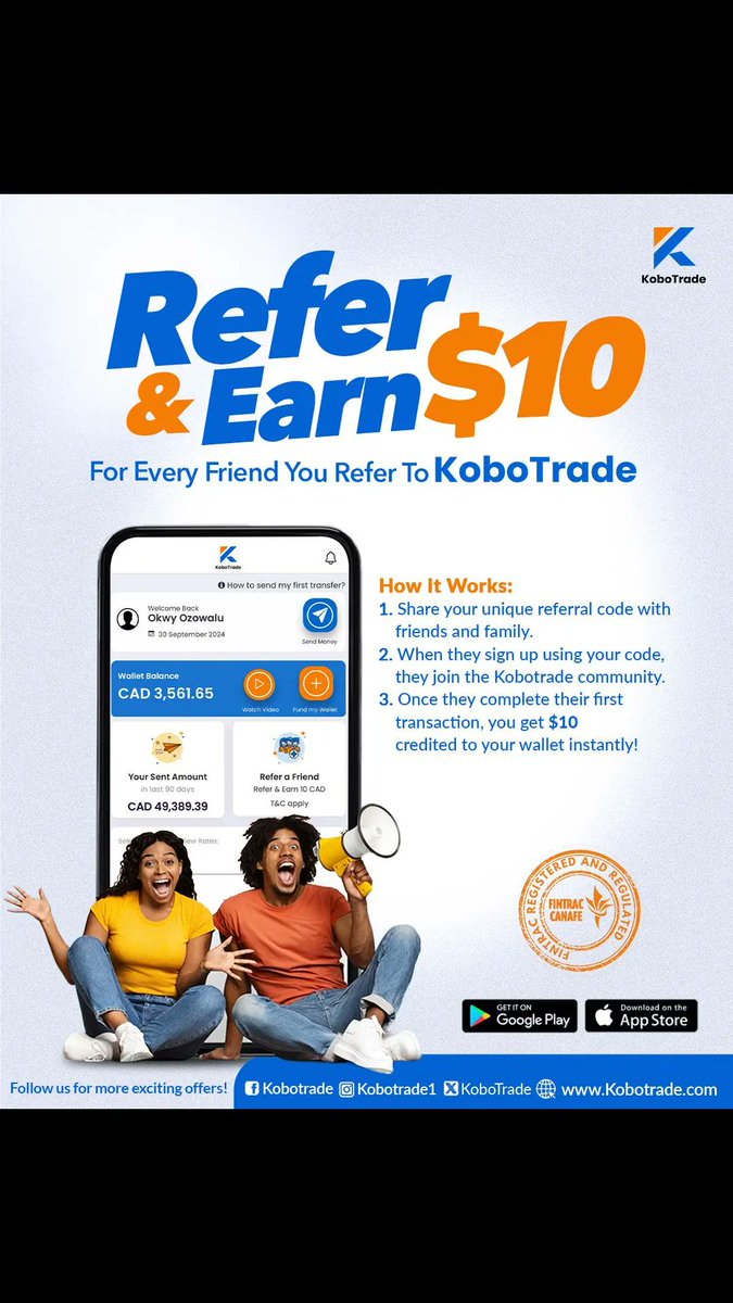 KoboTrade's tweet image. Share love and get Rewarded!
linktr.ee/kobotrade
#moneyremittance #ncabc #ncac #ncaedm #ncanb #ncagta #nigeriancanadians #nigeria #business #trend #africancanadian #alberta 
#ubcnigeria #mcgill #ncyouth #yorknigeria #uottawa #immigratetocanada #zelena #GalaxyS25Ultra