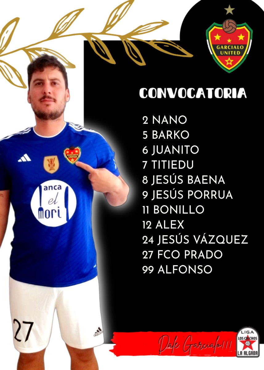 Nuestra convocatoria ante <a href="/DeporChicharron/">Deportivo Chicharrón</a>