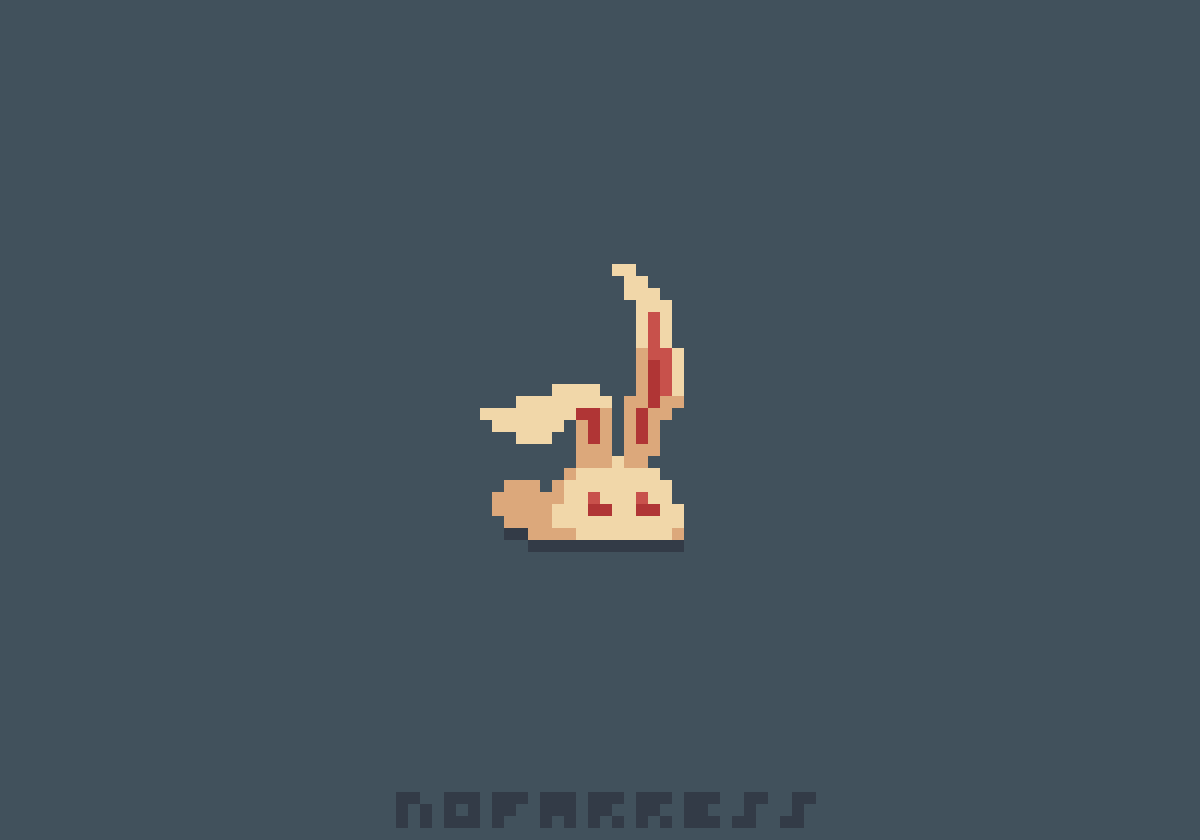 nofarress's tweet photo. Bunny 
#pixelart #ドット絵 https://t.co/xbjFEx0DHz