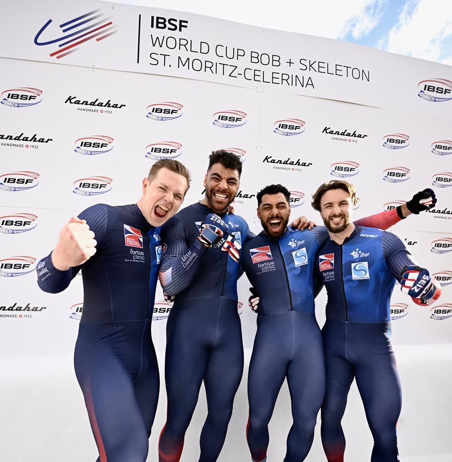 TeamGB's tweet photo. A second World Cup win of 2025 🤩

Team Hall triumph in the spiritual home of sliding to close the gap on overall top spot - they go again tomorrow in search of a weekend double! https://t.co/ZKsO8GpqPW