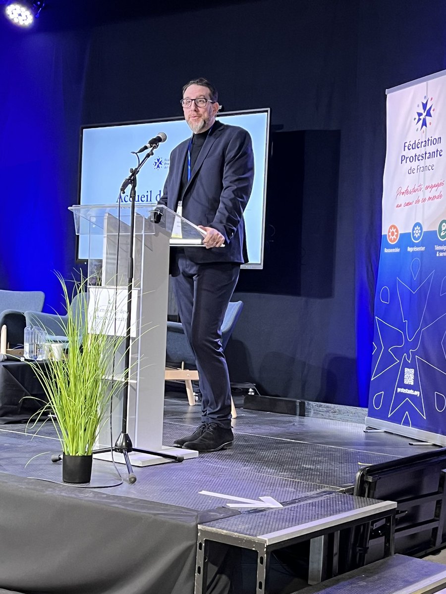 Nous sommes reconnaissants de la présence d’Erwan Cloarec <a href="/PresidentCnef/">Erwan CLOAREC</a> et de Yann Antoine, vice-président du <a href="/lecnef/">Le CNEF</a>. qui nous apporte ses salutations visibilisant la volonté de main tendue et dialogue entre nos deux institutions. <a href="/FPFCom/">Fédération protestante de France (FPF)</a>