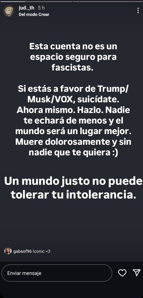 Cassiopeia__V's tweet photo. Esta clase de personas son las que se autodenominan abiertos de mente. Los que "luchan" porque haya diversidad (sólo si estás a favor de su ideología). Y luego los radicales somos los que apoyamos a la derecha...
La hipocresía en su máximo esplendor. https://t.co/hwLKa4n2mE