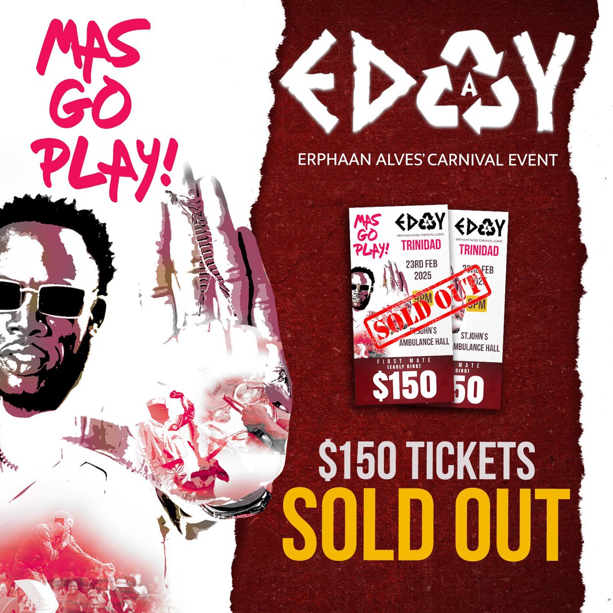 Erphaan's tweet photo. $200 Tickets now Available at #EDAY Outlets and https://t.co/FA51antlHo 🙏🏾🎭 https://t.co/6jO81ETuoe