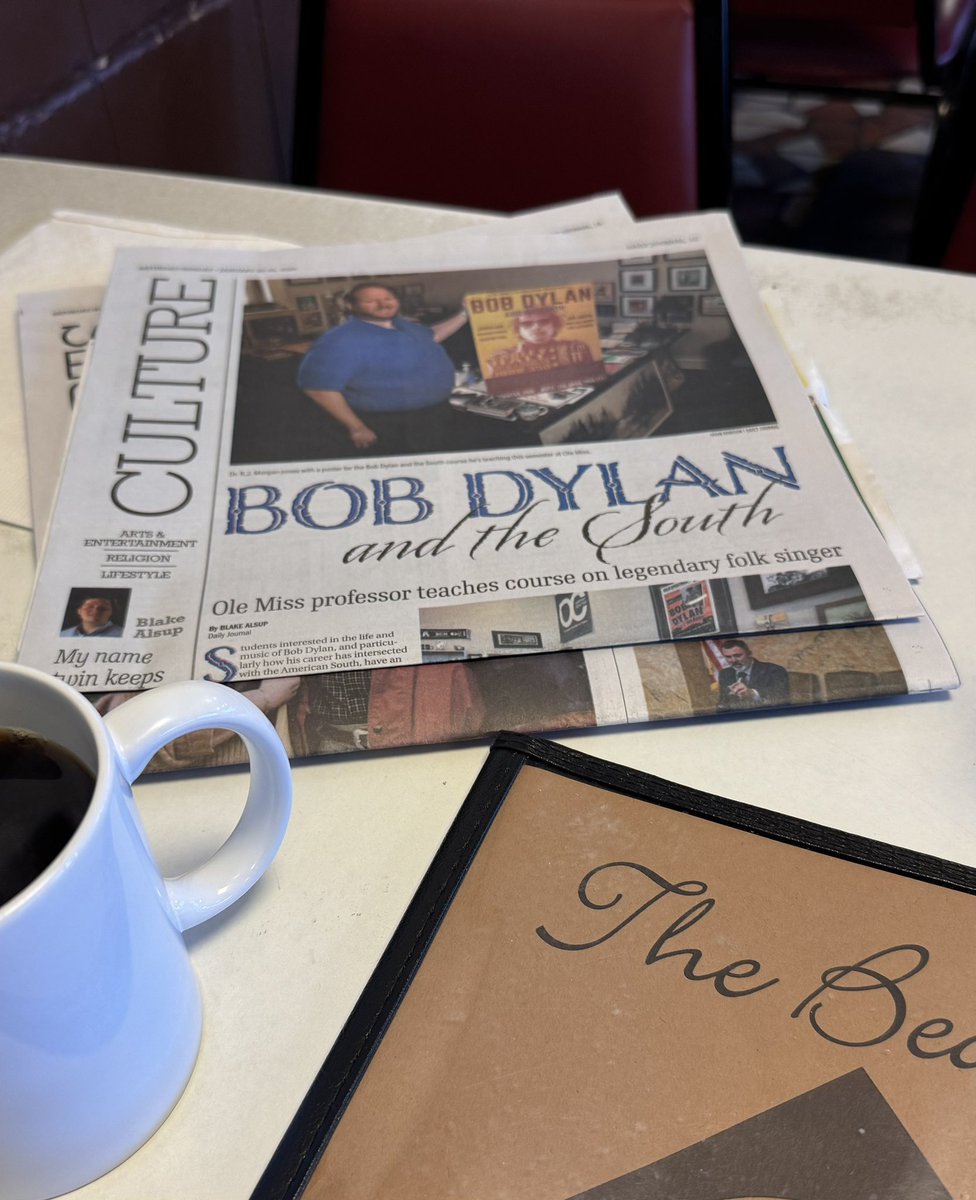 Had some pretty good reading material at breakfast this morning, courtesy of <a href="/AlsupTheWriter/">Blake Alsup</a> and the <a href="/DJournalnow/">Northeast Mississippi Daily Journal</a>. Be sure to grab a copy!