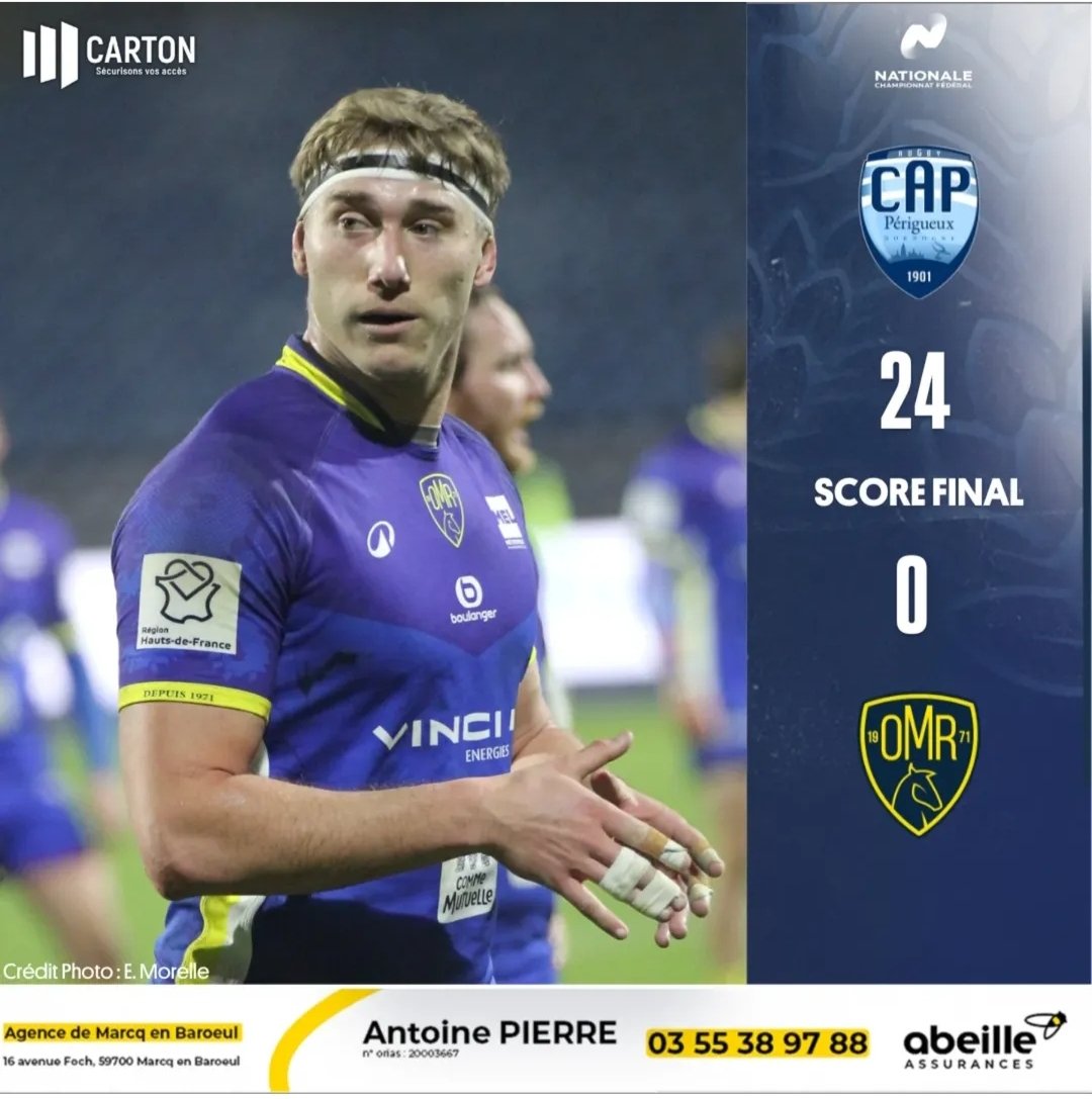 Match très compliqué pour nos joueurs cet après-midi à Périgueux.
Ils auront besoin de votre soutien samedi prochain au Stadium face à Bourg-en-Bresse 💛💙