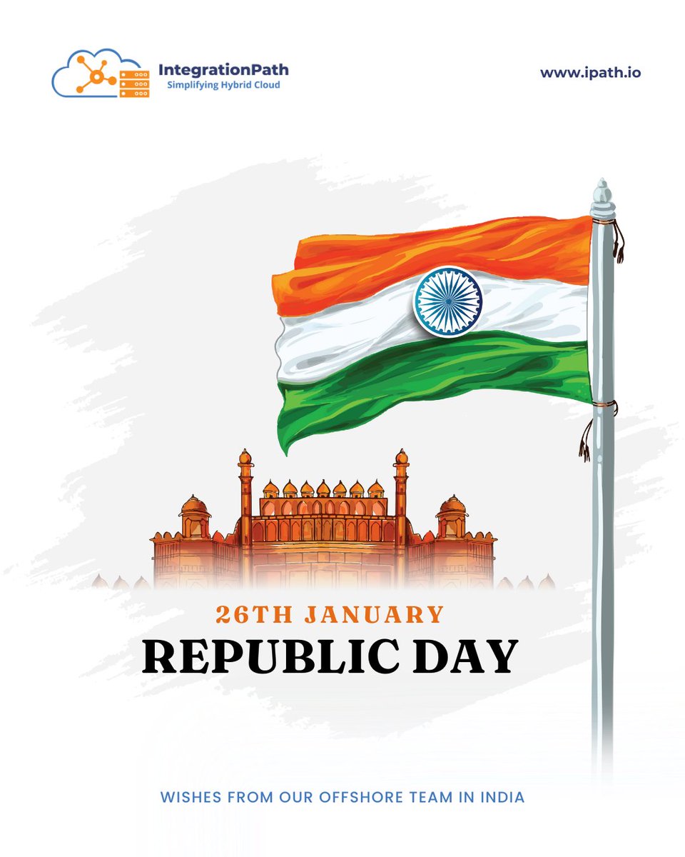 integrationpath's tweet image. Wishing everyone a joyous and meaningful Republic Day!

#RepublicDay #India #IntegrationPath