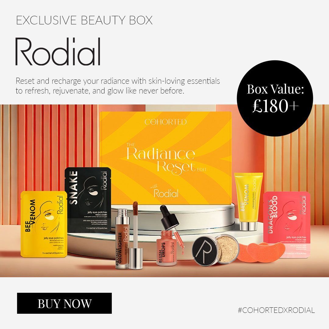 cohorted's tweet photo. Kickstart your New Year glow with The Radiance Reset Edit in collaboration with Rodial! ✨ Packed with skincare heroes worth over £180, this January Beauty Box is your ultimate glow-up essential. Don't wait—shop now and shine bright all year long! 💖
#Cohorted #CohortedxRodial https://t.co/juq52kz191