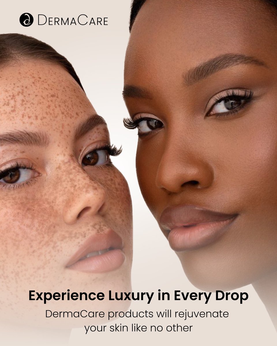 DermaCareTC's tweet photo. Treat your skin to the luxury it deserves with DermaCare products! Our products are designed to nourish, rejuvenate, and bring out your natural glow. Indulge in self-care and feel the difference! https://t.co/ToP3b5sqF5