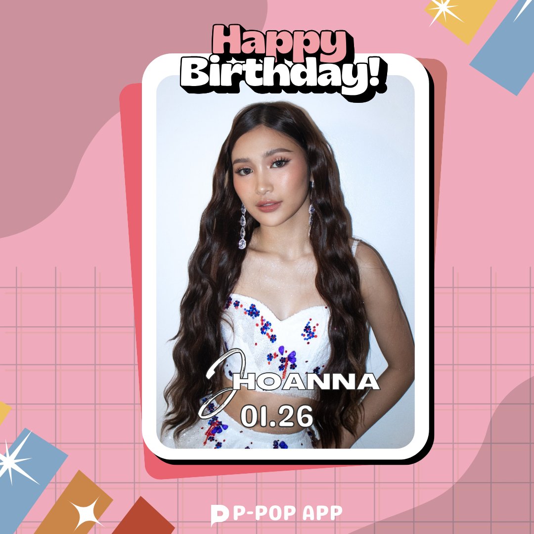 PPOP_app's tweet photo. 🍰01.26
🎉Happy Birthday BINI Jhoanna!

21DERFUL DAY FOR JHOANNA  

#LeaderJhoannaDay 
#BINI_Jhoanna @bini_jhoanna https://t.co/y5VFBAQjf2