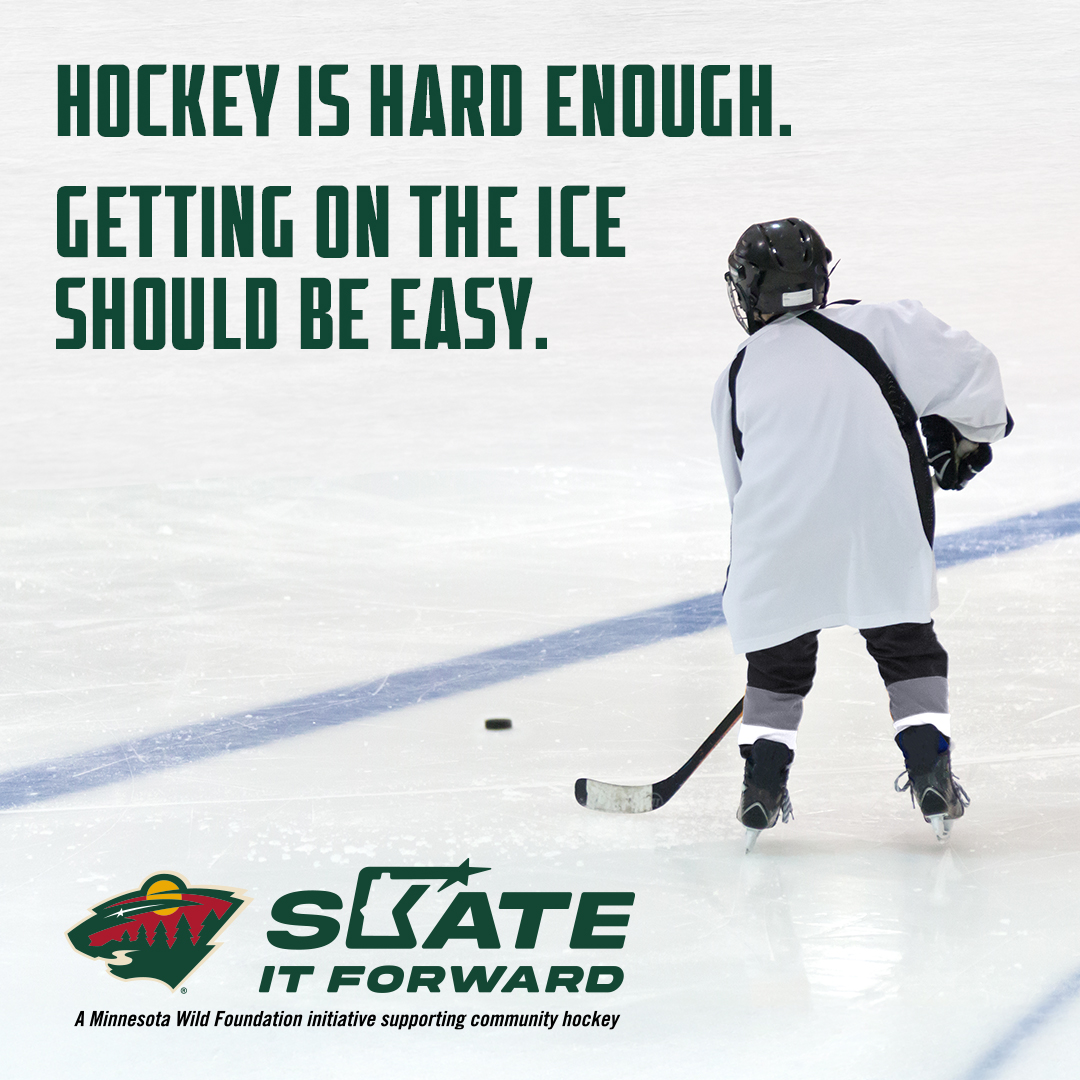 mnwild's tweet image. Announcing Skate It Forward, a new initiative to one day make the first year of ice time free for all first-year players in Minnesota⛸️

Read more » bit.ly/42nEnAB