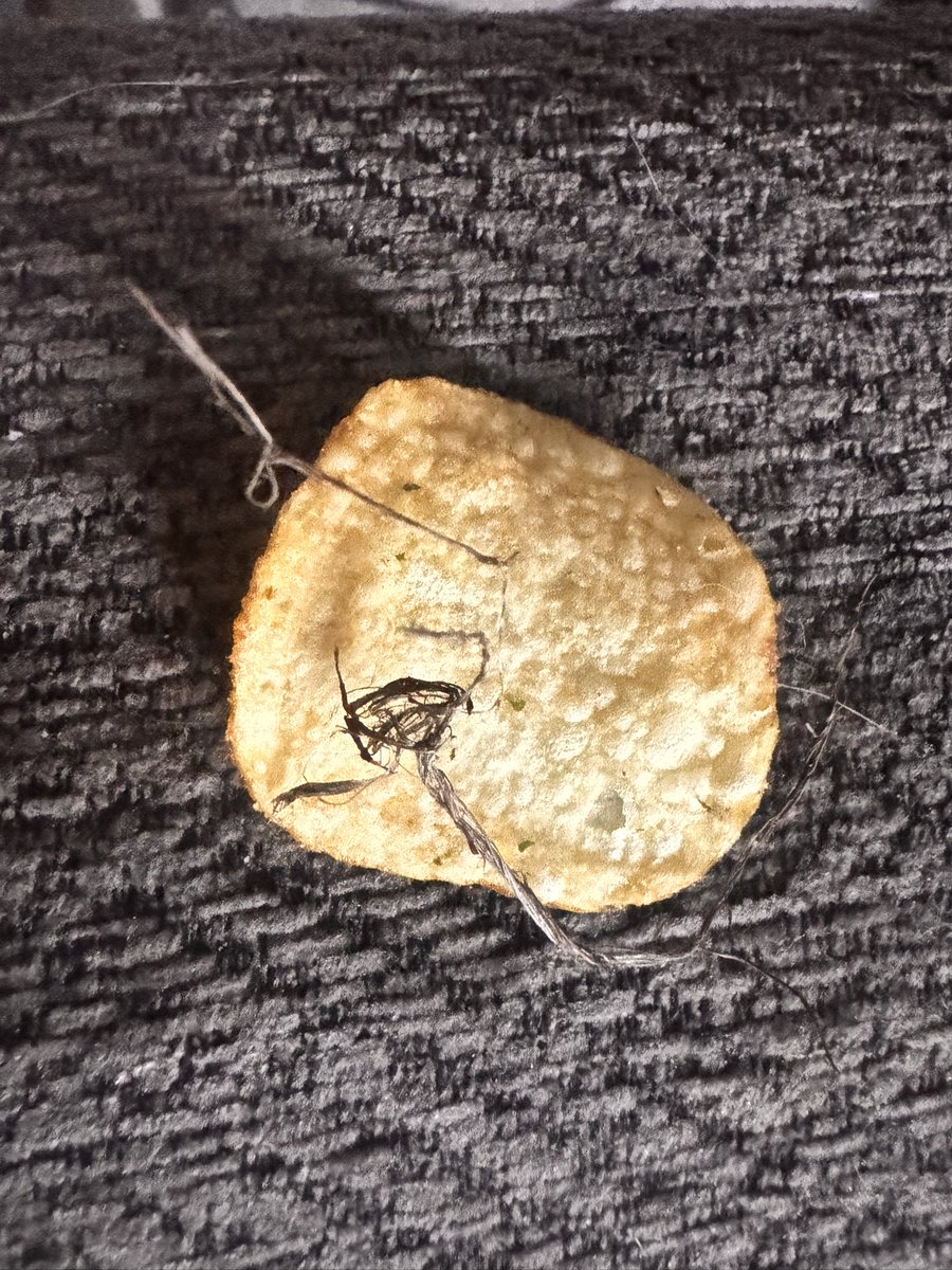firkychops's tweet photo. @walkers_crisps found this in my sensations bag today ?!?!?! 🤮 needless to say it’s now in the bin with the rest of the bag https://t.co/ptjNFW7EQn