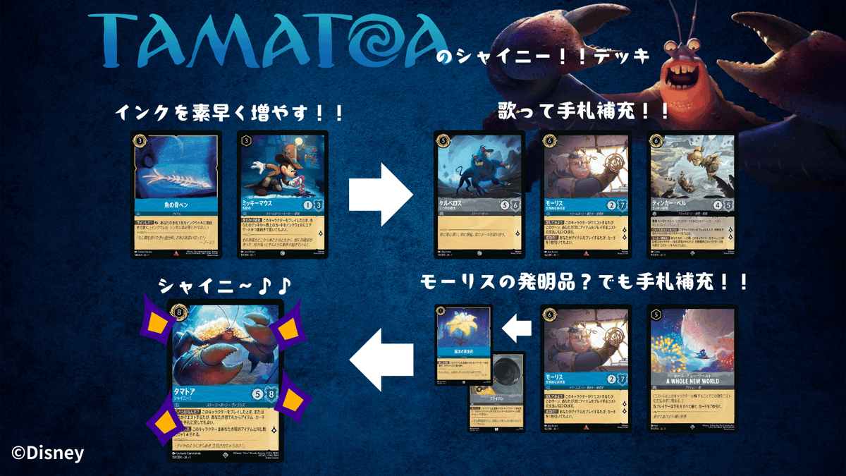 タマトアデッキの簡易紹介💫 モーリスとの連携でホール・ニュー